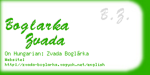 boglarka zvada business card