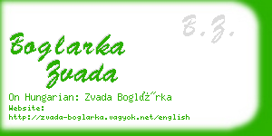 boglarka zvada business card